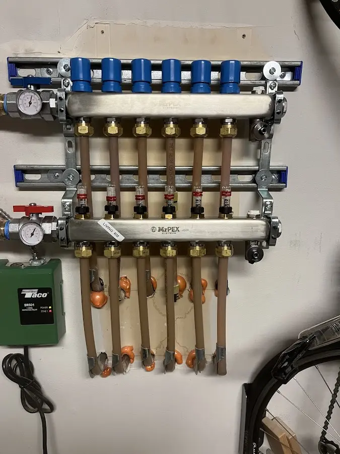 Plumber performing Gas Leak Detection at a residential property in Northridge